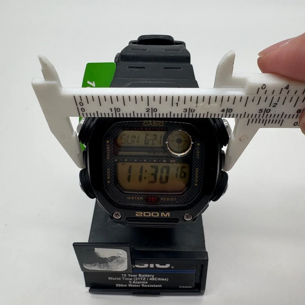 Casio DW-291H-1AV Men's 200M Water Resistant Digital Watch 10 Year Battery Black